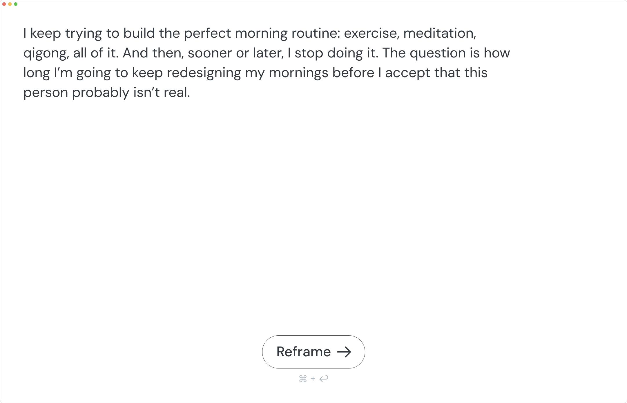 Slant's compose screen with a decision written in it